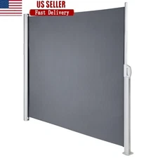 Retractable Side Awning Privacy Screen Outdoor Patio Divider Waterproof Shade US