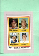 1978 Topps #703 Larry Andersen/Tim Jones/Mickey Mahler/Jack Morris NM N ID:44025