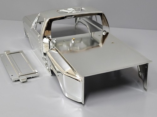 "One of a Kind" Tamiya 1/10 Blackfoot R/C Ford F-150 Chrome Plated Plastic Body - Picture 13 of 22