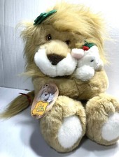 Vintage Commonwealth The Lion and the Lamb 1994 Christmas Plush 14"