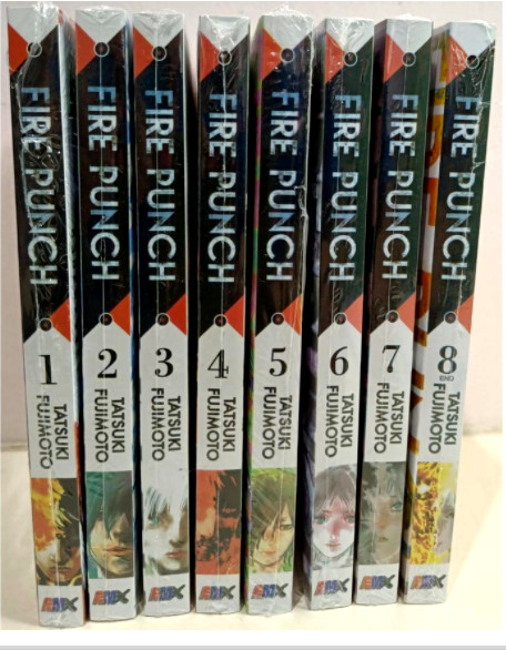 FIRE PUNCH Inglés Cómic Tatsuki Fujimoto Set Volumen 1-8 Manga - DHL Rápido