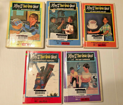 Jeffery and the Third and Fourth Grade Ghost hardbound bundle of 9 books 