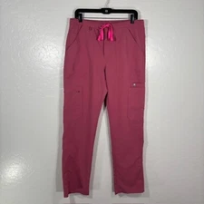 Figs Cargo Scrub Pants Bottoms Mens Medium Solid Medical Pink 2961