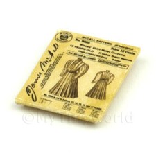 Dolls House Miniature Victorian Dress Pattern Packet 