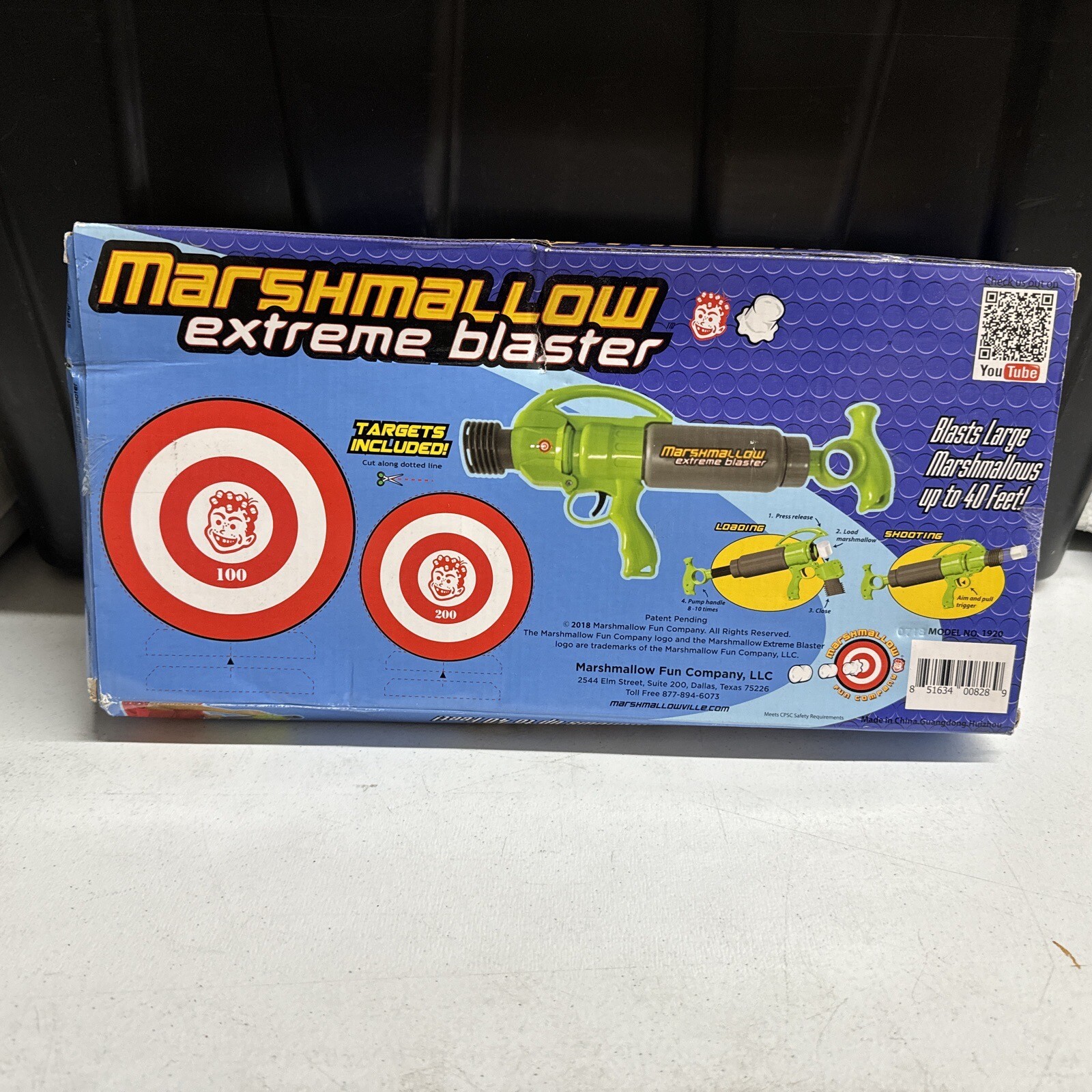 Marshmallow Fun Company Marshmallow Shooter Extreme Blaster Green