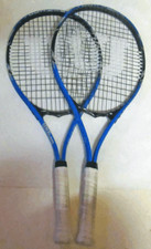 2 Wilson Tour Slam Strung Tennis Racquets 4 3/8 Inch Blue 2X
