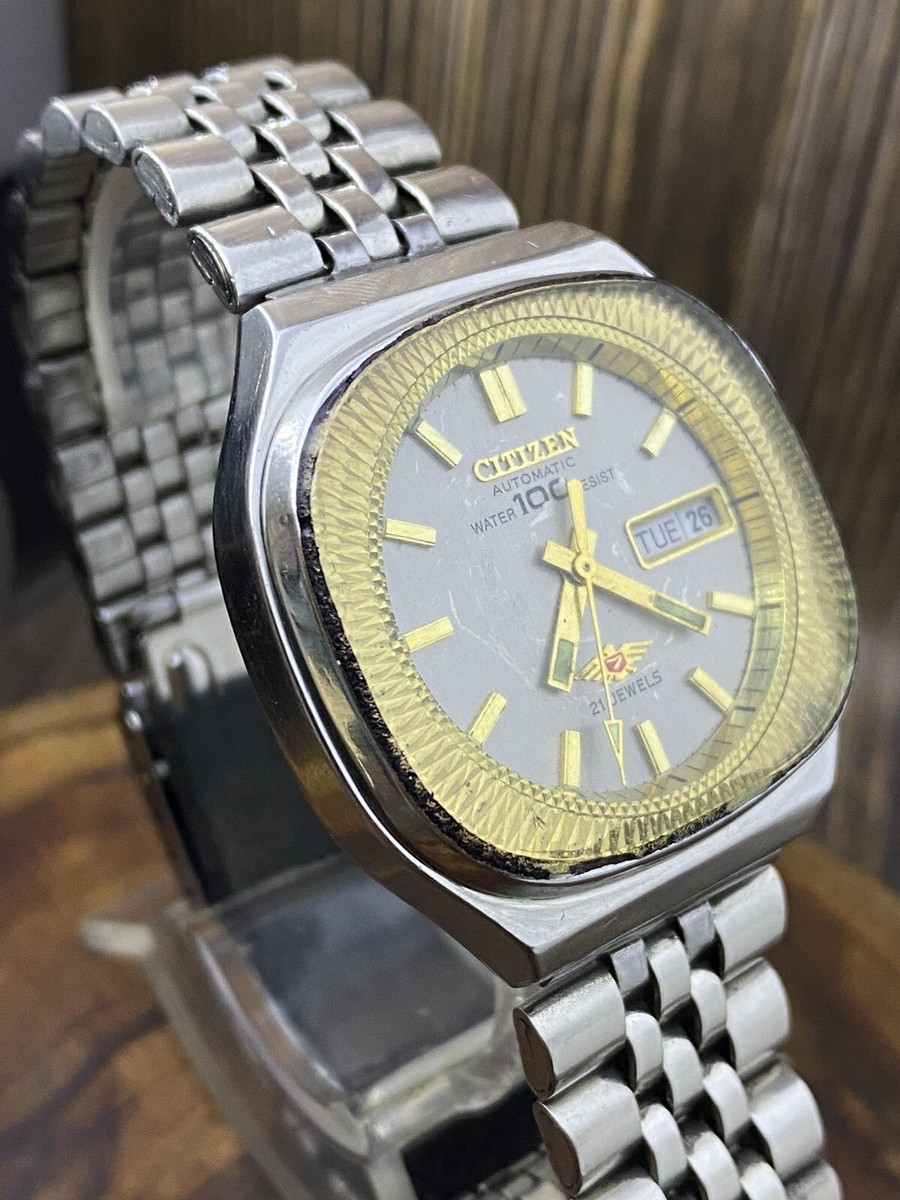 VINTAGE CITIZEN 21 JEWELS AUTOMATIC MEN'S WRIST WATCH JAPAN