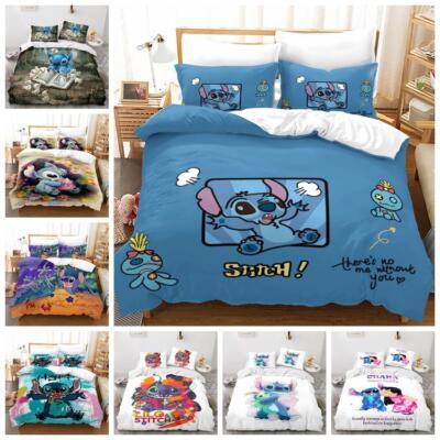 Lilo-Stich Bettwäsche Set 80x80 Kissenbezug 135x200 200x200 220x240 Bettbezug DE