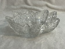 VTG Hobbs Brockunier 101 Daisy and Button Clear EAPG 8" Berry Bowl