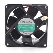SUNON KDE2408PTS1-6A 8025 DC24V 3.4W 2-Pin Inverter Cooling Fan