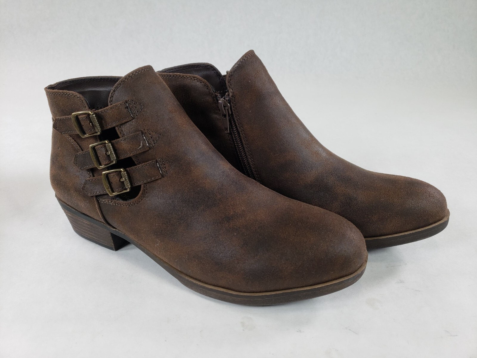 LONDON FOG Womens Tommy Ankle Boot Cowboy Brown Size … Gem