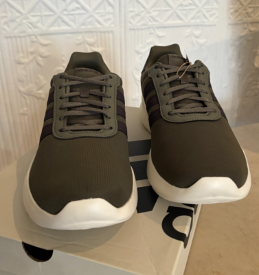 Adidas Lite Racer Men\'s size 12 Olive Green Running Shoes IG3605 Adidas Lite Racer Adapt 3.0 Army Green White Black Sneakers  main image 3