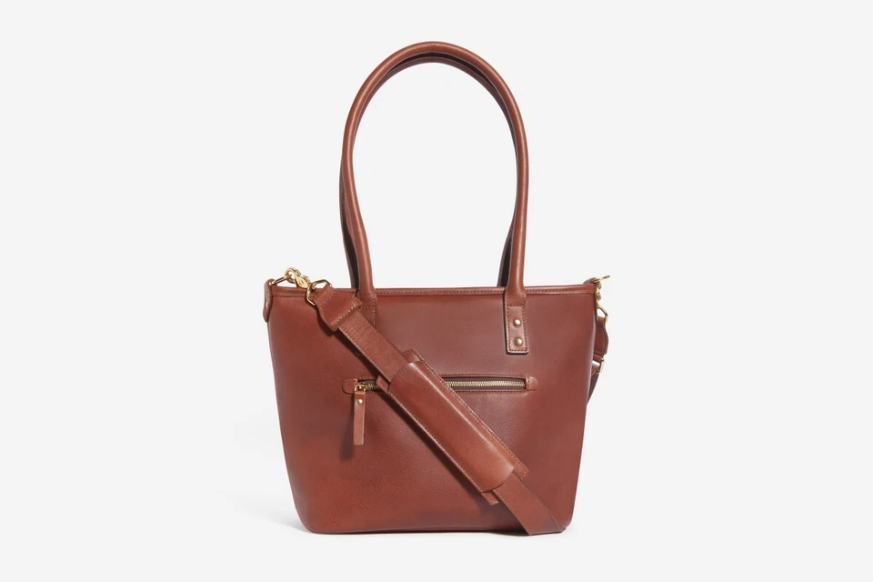 Bolso de Hombro ONA Capri II Antiguo Cuero Coñac Nuevo Foto 4 de 4