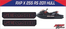 SEADOO RXP X 255 RS 2011 Graphics / Decal / Sticker Kit RED HULL