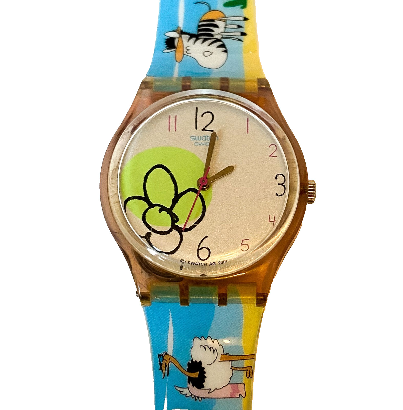 Swatch Gent GP119 BEES Paradise Vintage Rare Boîtier 34mm Neuf 2002