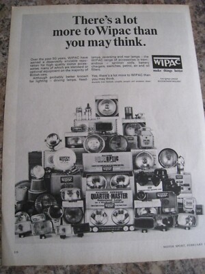 WIPAC MAKE THINGS BETTER QUALITÄT MOTORZUBEHÖR 1976 WERBUNG A4 GRÖßE Datei 12