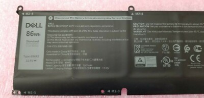 NEW GENUINE Dell XPS 15 9500 Precision 5550 BATTERY 86WH 11.4V