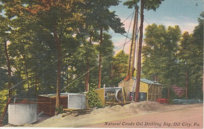 AK Natural Crude Oil Drilling Rig. Oil City
