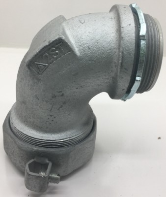 STB90200L APPLETON 90 DEG-INCHSULATED WITH GROUND LUG ENAMELED MALLEABLE IRON