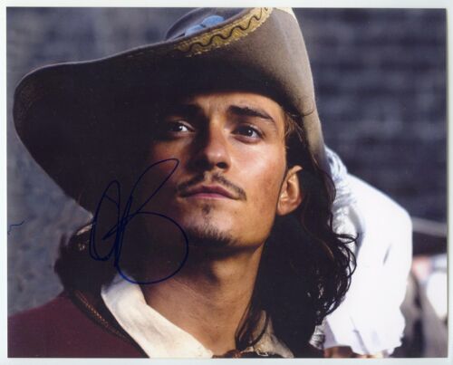 ORLANDO BLOOM Signed 8”x10” Pirates Of the Caribbean PSA/DNA - 第 1/2 張圖片