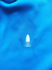 Adidas Firebird Jacke blau Retro Originals Chile Vintage blue Logo Sz. L