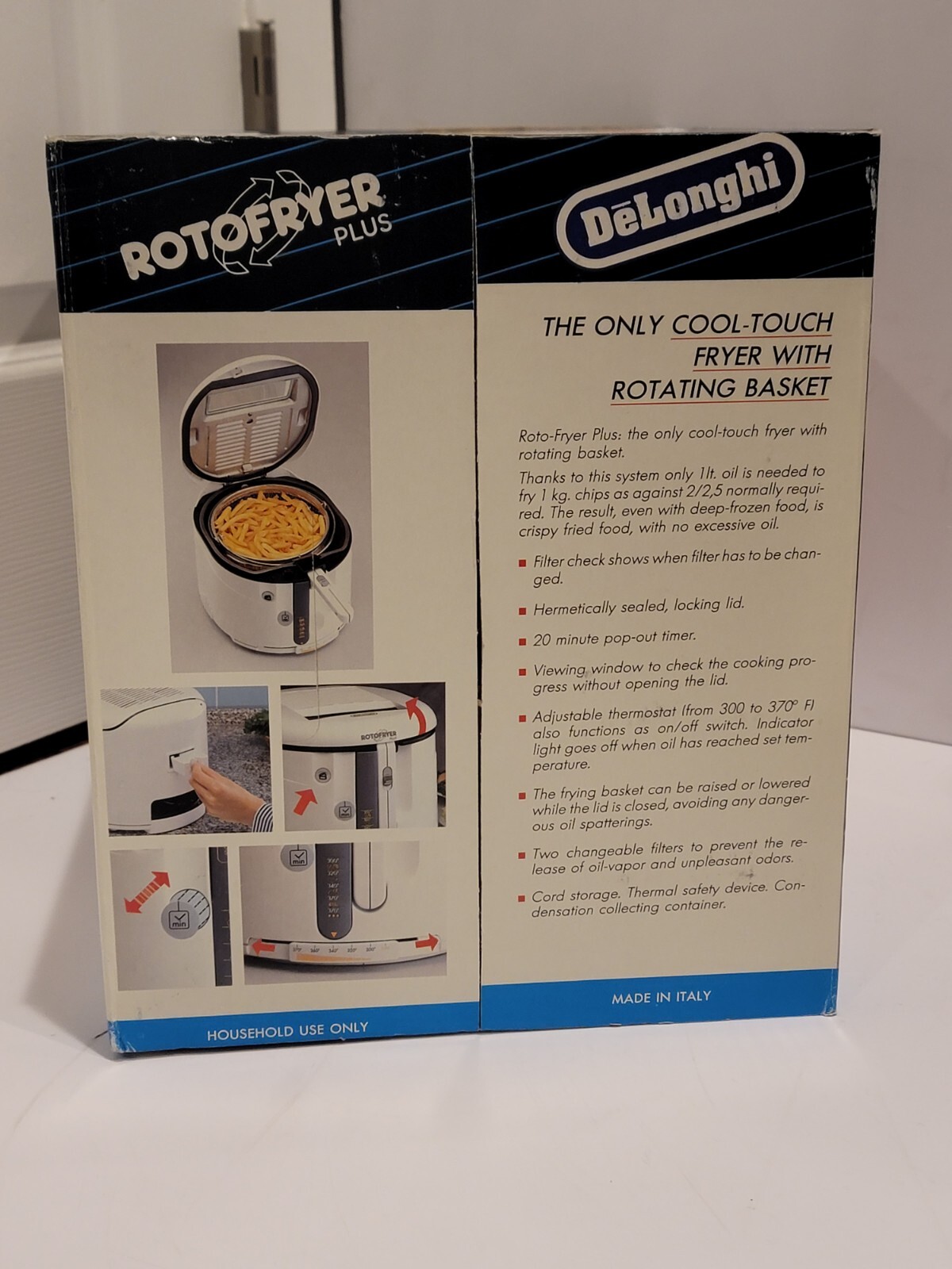 Delonghi Roto Fryer Plus Cool Touch Electric Deep Oil Fry Machine