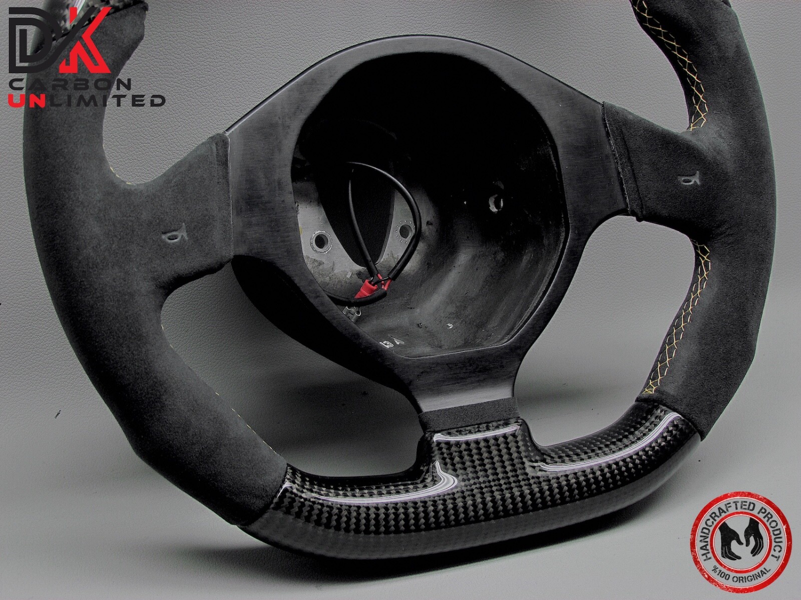 Lamborghini Murcielago LP670 LP650 LP640 Yellow Ring Carbon Steering Wheel v3