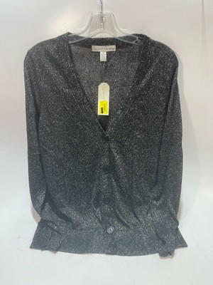 FRENCH LAUNDRY Women's Glitter Button 