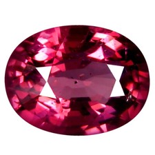 1.16 ct AAA Impressive Oval Shape 7 x 6 mm Pinkish Red Rhodolite Garnet