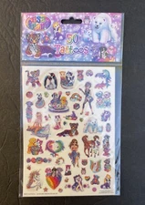 2014 Lisa Frank 50pc Glitter Temporary Tattoos Party Favors Large Small Mini