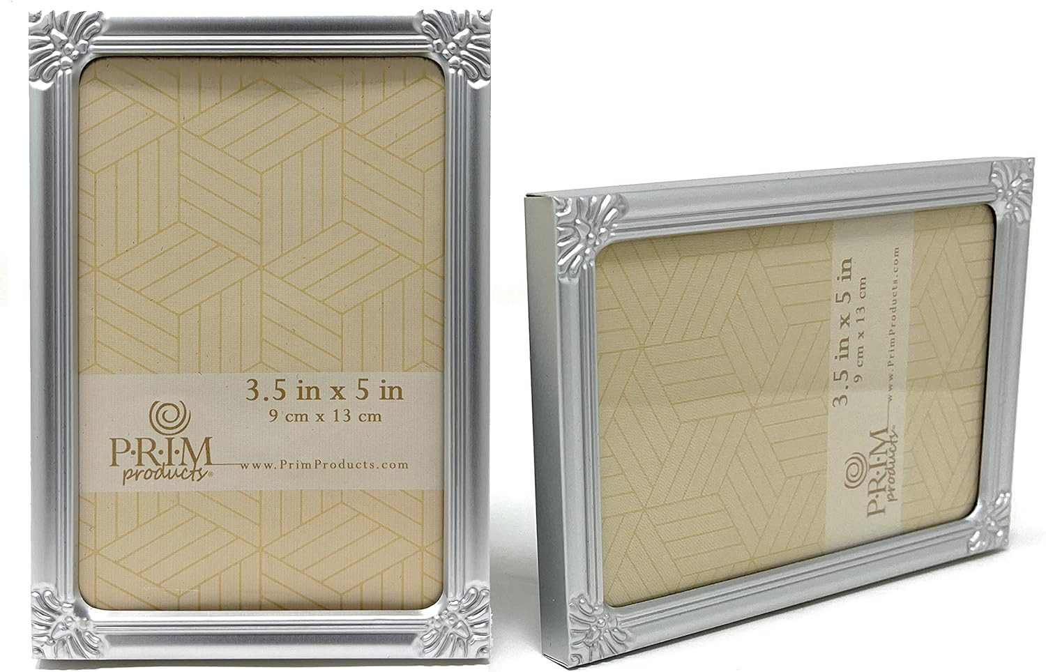 3X5 Picture Frame - Set of 2, 3 1/2 X 5 Small Picture Frames Silver Picture