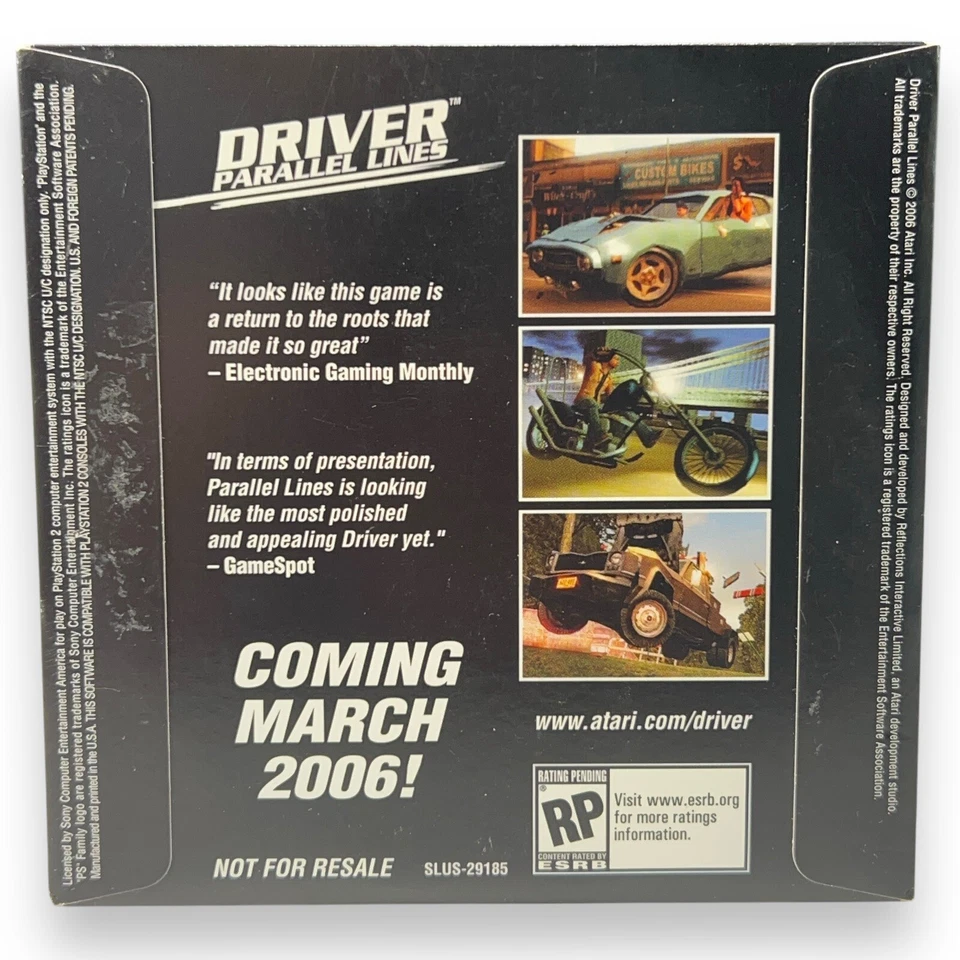 Driver Parallel Lines PlayStation 2 (2006) Demo Disc - Image 2 of 4