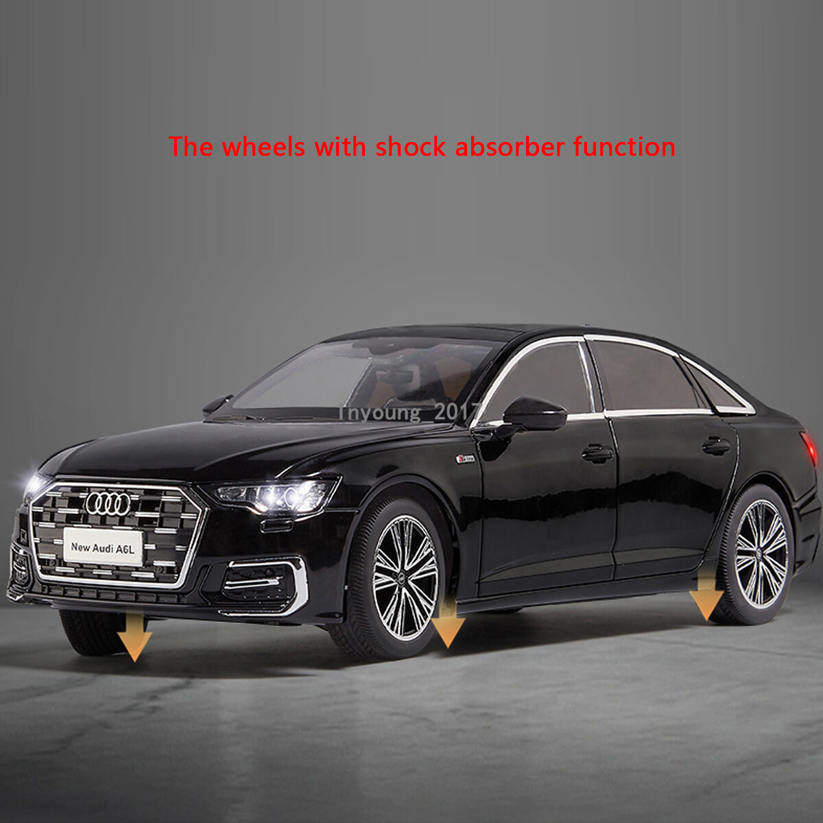 1:18 2024 Audi A6L Model Car Diecast Toy Cars Boys Toys for Kids