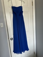 Bill Levkoff royal blue strapless gown Dress size 4