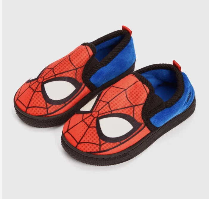 TU Boys Marvel Spider Man Slippers Shoe Size 8 New eBay