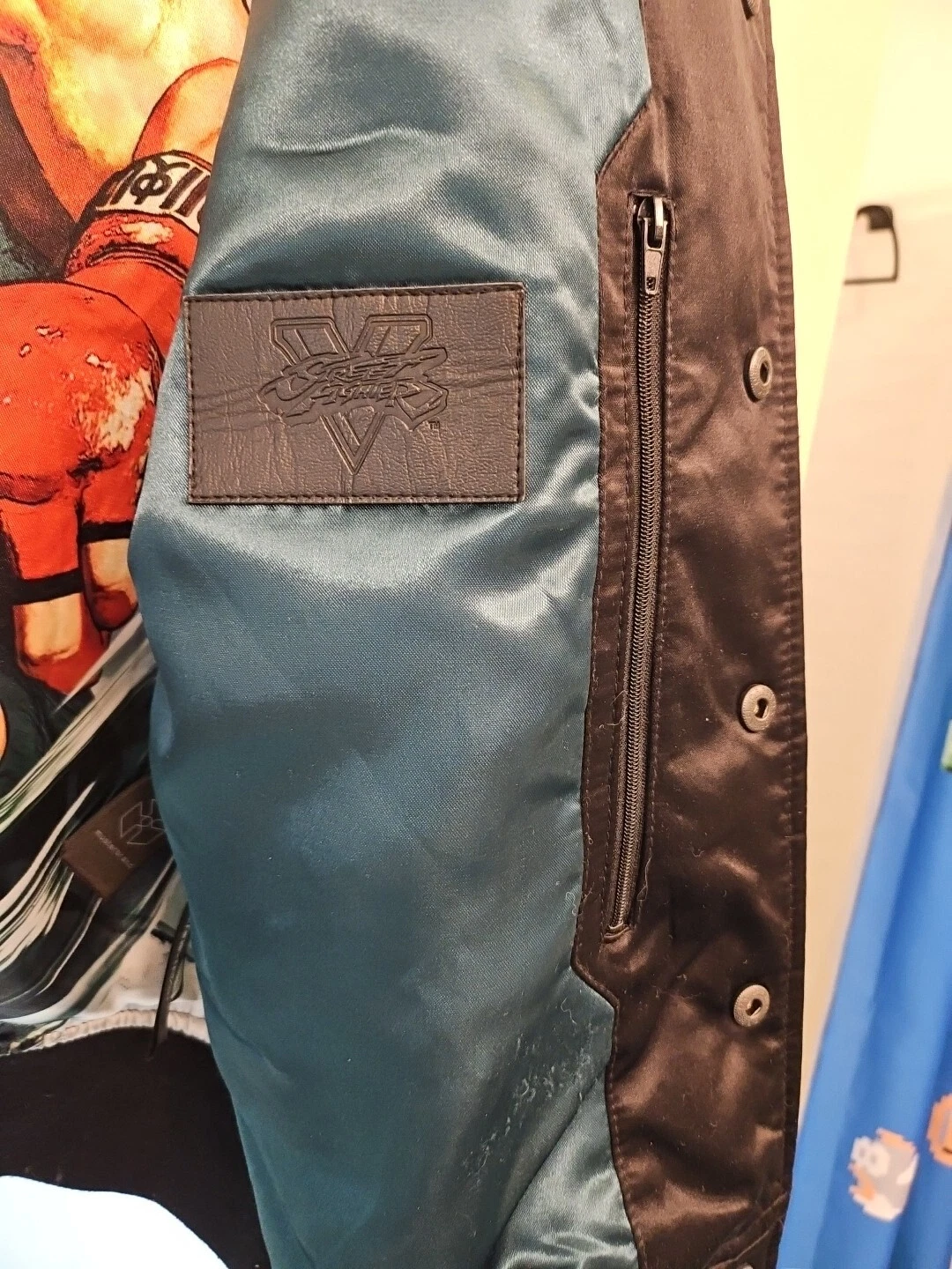 Street Fighter V Ryu Jacket Satin Bomber Coat Capcom X Small - product detail image 6