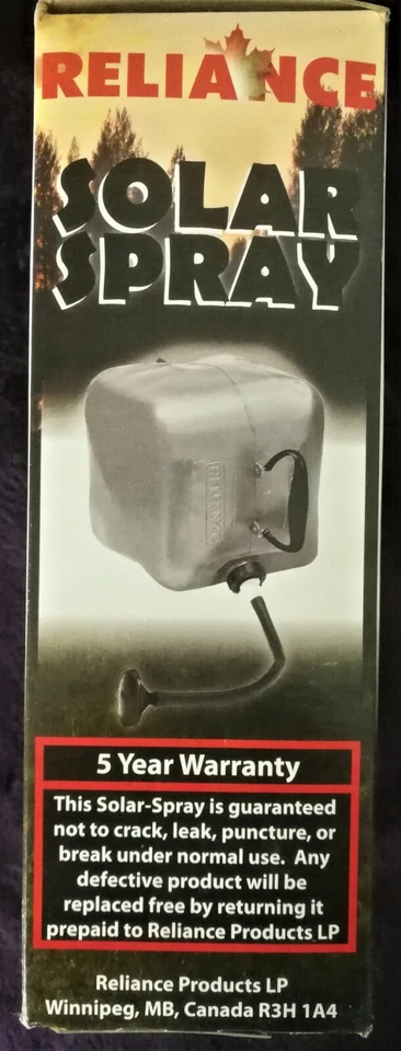 Ducha de camping portátil con spray solar de 5 galones/20 L--nueva en caja  Foto 3 de 4