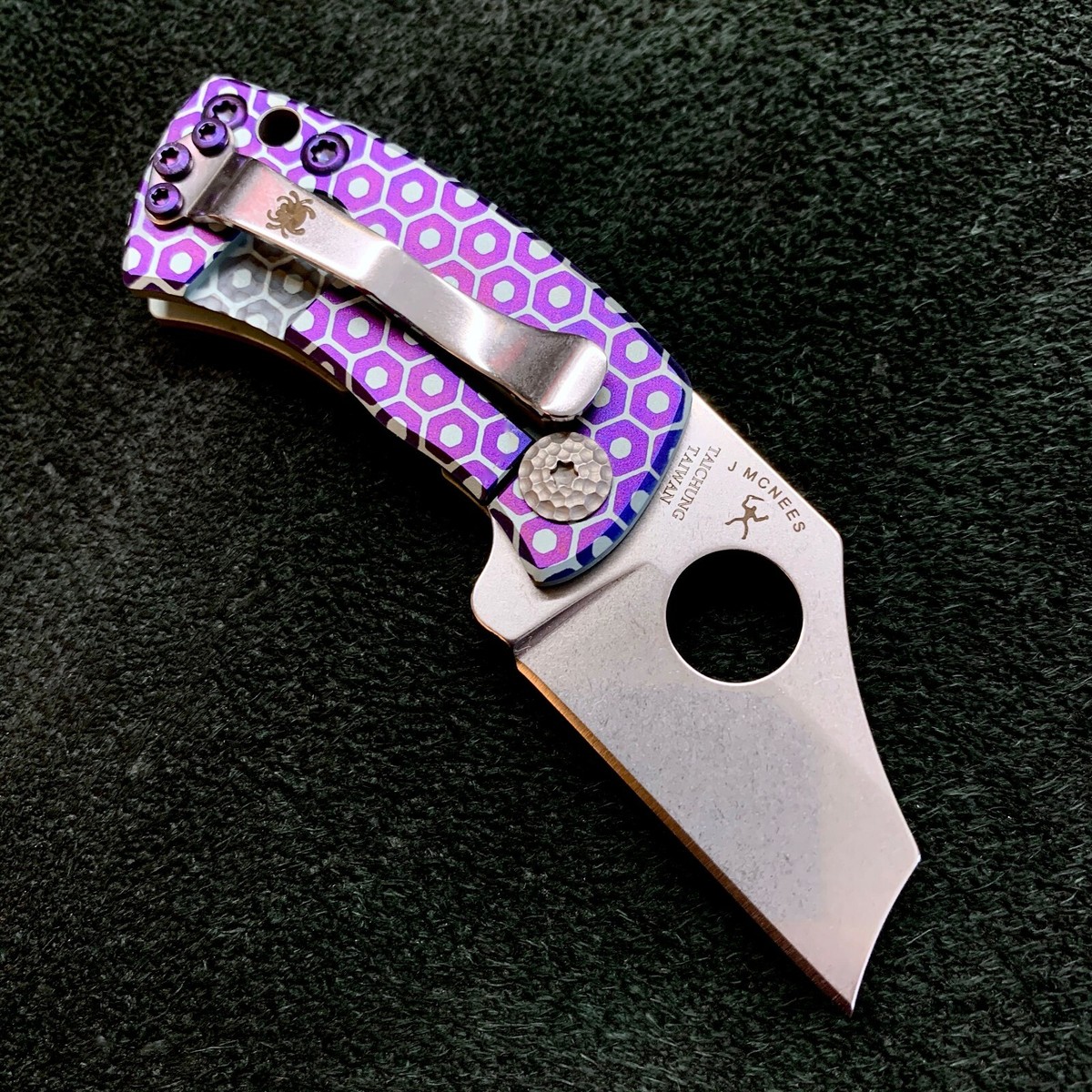 Spyderco McBee C236TIP McNees Titanium Handle CTS XHP Steel Blade