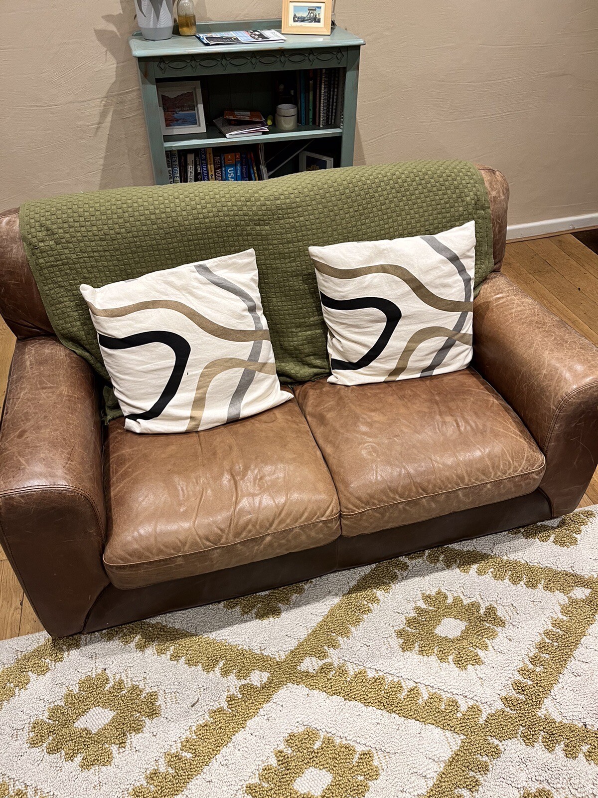 Leather Two Seater Sofa eBay