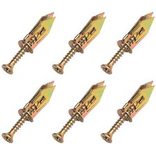 50 Sets of Drywall Anchors,Plasterboard Fixing Screws,Drywall Expansion Plugs UK