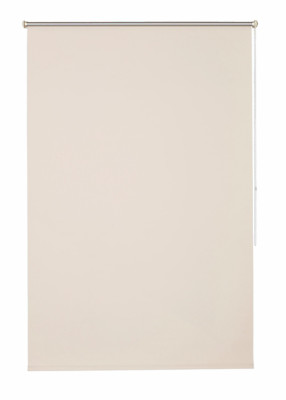 Klemmfix Rollo Luxury Klemm Sonnenschutzrollo wollweiß / sand  45 - 100 cm breit