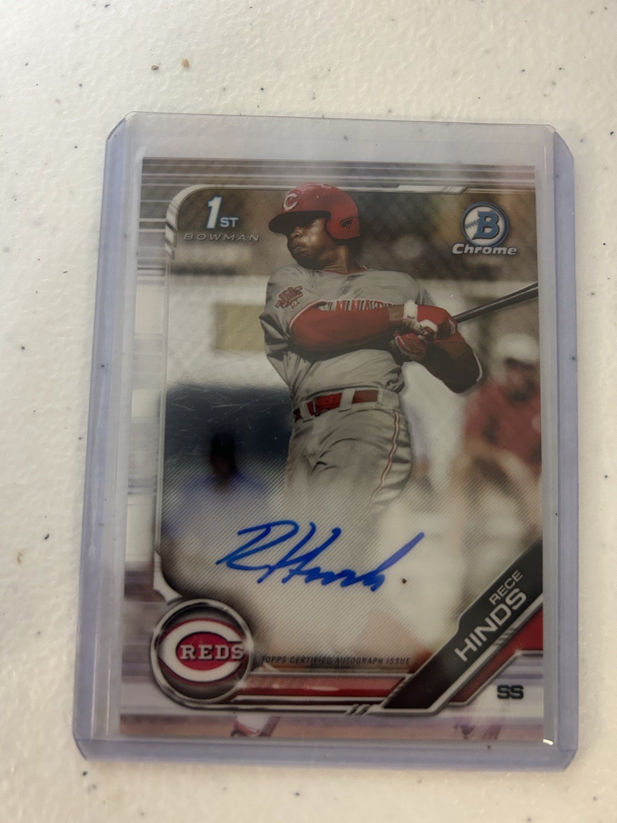 2019 Bowman Draft - Chrome Draft Pick Autographs Rece Hinds #CDA-RH (AU, RC)