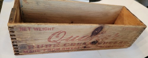 Smithfield Quaker Neufchatel 3lb cheese box Finger Jointed-phila, ANTIQUE wood - Picture 2 of 7