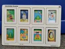 Vintage 1997 Small World Toys Changing Places Wooden Puzzle COMPLETE 