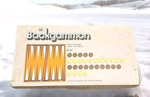 Vintage Backgammon Board Game Whitman 1974 Complete - Picture 1 of 5