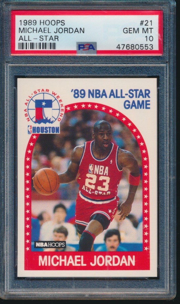 PSA10 rare Air マイケル ジョーダン / Jordan NBA PSA 10 MICHAEL JORDAN 1989-1990 Hoops #21 All-Star Chicago Bulls