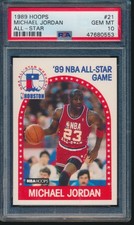 PSA 10 MICHAEL JORDAN 1989-1990 Hoops #21 All-Star Chicago Bulls GOAT GEM MINT