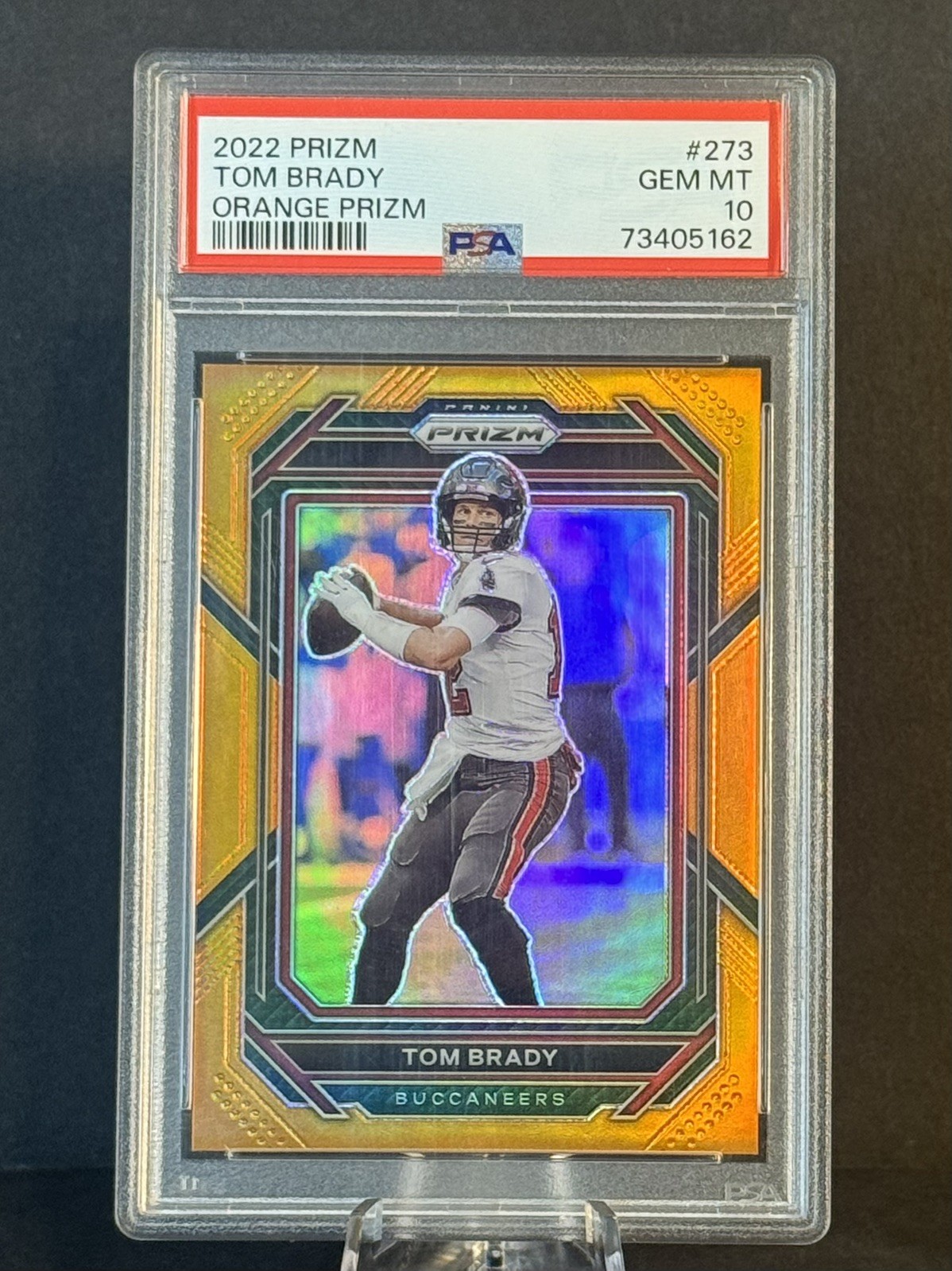 2022 Panini Prizm Tom Brady #273 PSA 10 ORANGE /249 TAMPA BAY BUCCANEERS