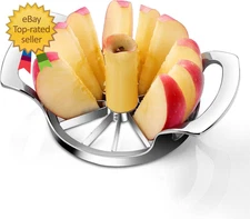 Apple Slicer,12-Blade Large Apple Corer,Easy to Use, Time-Saving, Heavy Duty Sta