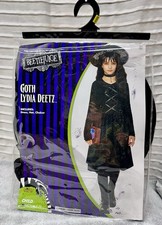 Spirit Halloween Beetlejuice Lydia Deetz Gothic Costume Size Child 8-10